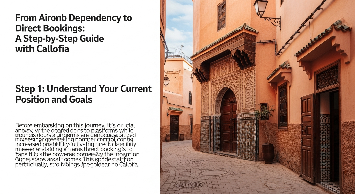From Airbnb dependency to direct bookings: a step-by-step guide with Callofia